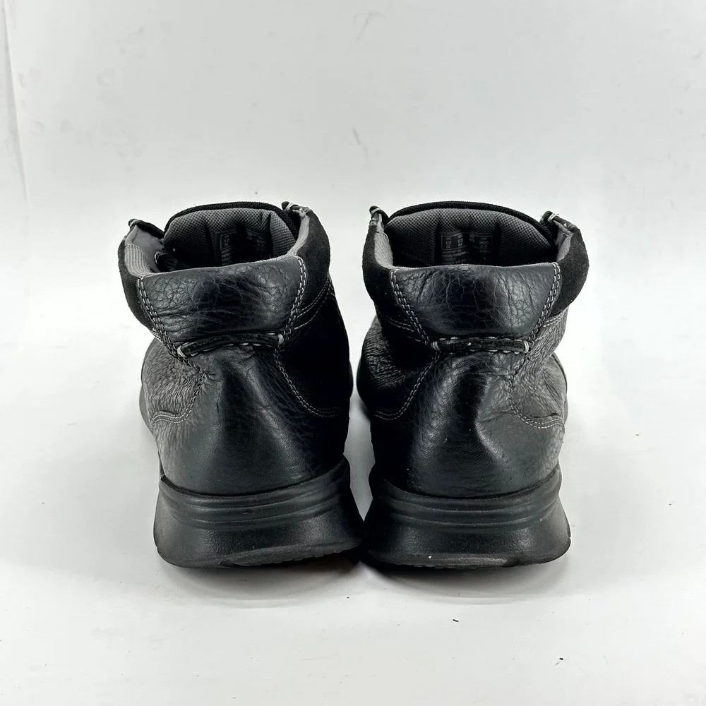 Clarks Boots Mens 13 M Black‎ Cotrell Chukka Ankle Lace Up Leather Casual